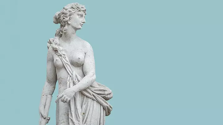 An ancient Greek statue showing beauty standards through history